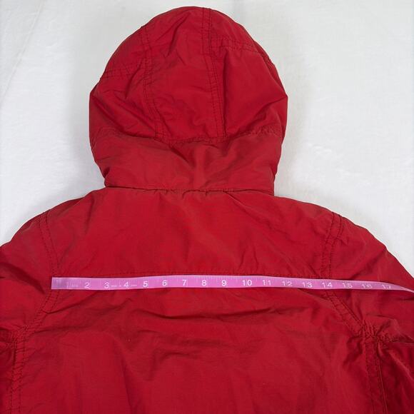 Y2K Abercrombie & Fitch Mens Small Red Pullover Hopkins Trail Jacket Charity - Picture 13 of 14